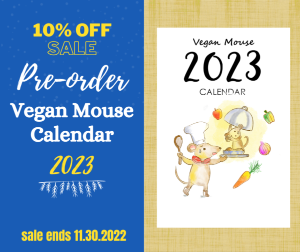 Pre-order Vegan Mouse calendar 2023