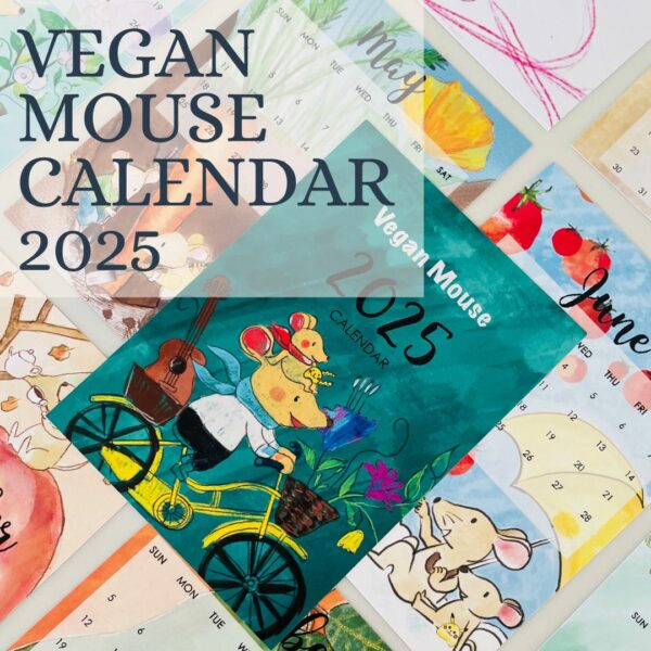 Vegan Mouse Calendar 2025